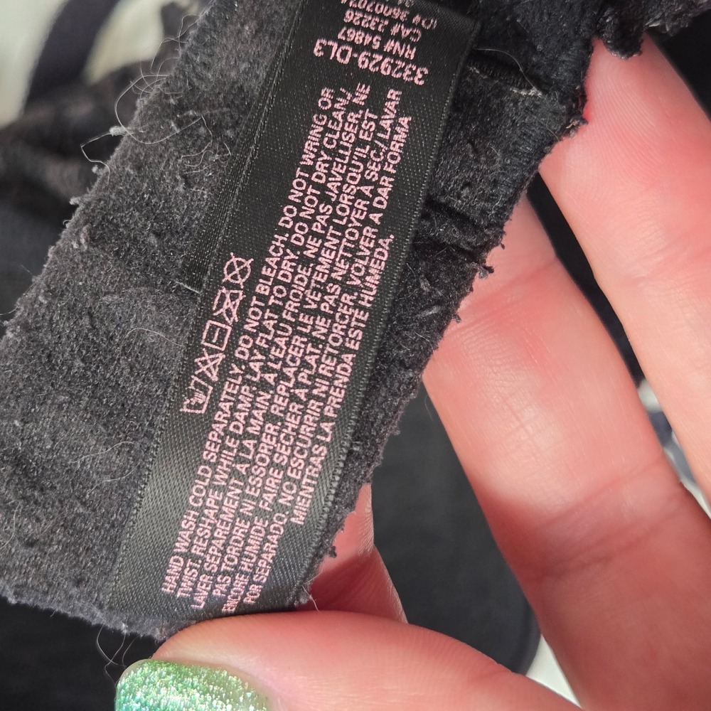 Victorias Secret Dream Angels Perfect Coverage Bra Black Lace 36C 332929-DL3 - Picture 7 of 7